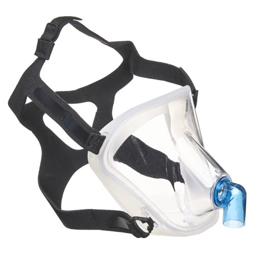 Máscara de oxígeno de silicona - BITRAC® MAXSHIELD™ - Pulmodyne - transparente / ajustable