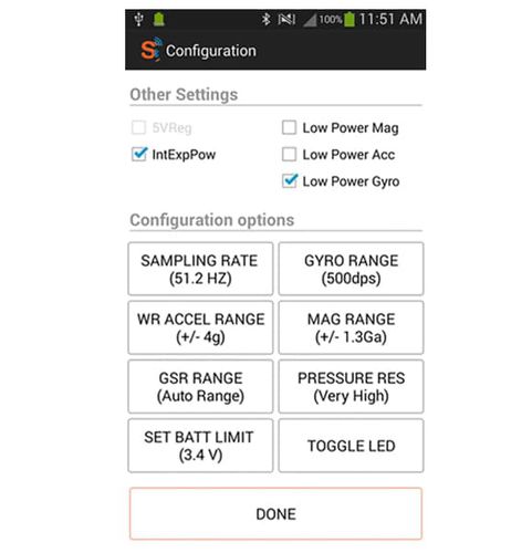 Aplicación Android de captura - Shimmer Research - Androïd / para smartphone