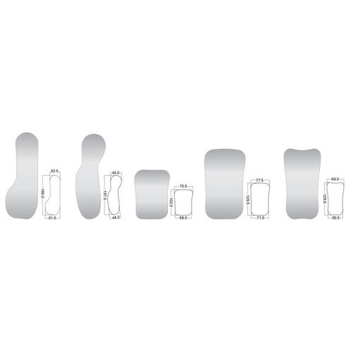 Espejo para fotografía intraoral - SSM series - Steritrays - de mano / con superficie frontal