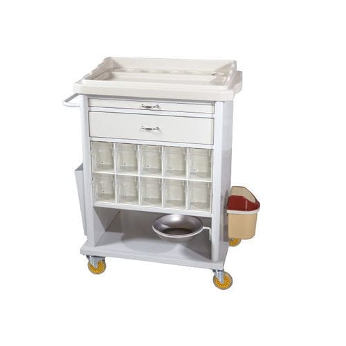 Carro de emergencia - TM-B 2028  - Turmed - para medicamentos / de sonda / portacilindros de oxígeno