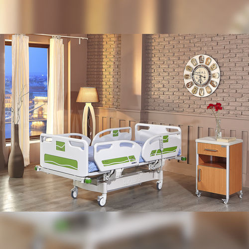 Cama de hospital - TM-D 4055  - Turmed - eléctrica / con ruedas / pesapersonas