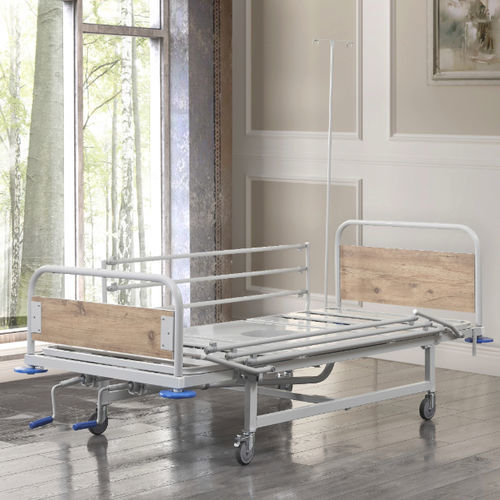 Cama de hospital - TM-D 4020 - Turmed - manual / con ruedas / de 3 secciones