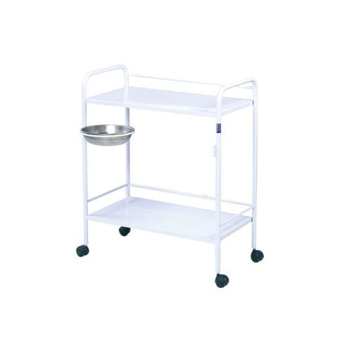 Carro médico - TM-B 2010 - Turmed - para apósitos / de acero inoxidable / con estante