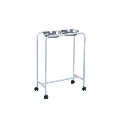 Portacuencos con dos recipientes - TM-B 2005 - Turmed - con ruedas / de acero inoxidable