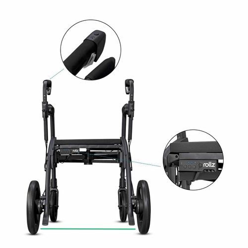 Andador con ruedas con 4 ruedas - Motion Rhythm - Rollz - con reposabrazos