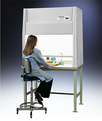 Campana de aspiración química - 92025	 - HEMCO - de laboratorio / de pie / de carbón activado