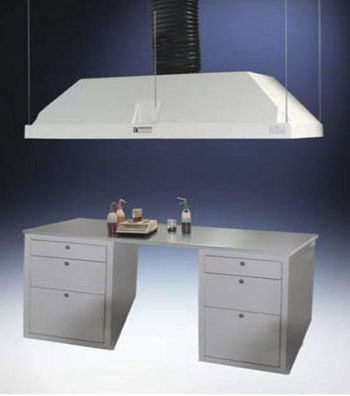 Campana de escape - 23000 - HEMCO - de laboratorio / con alero / de acero inoxidable