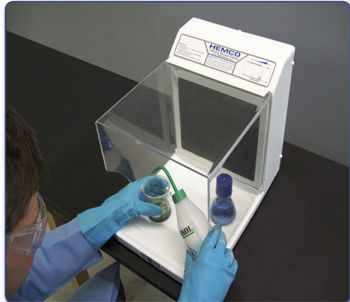 Campana de aspiración química - MicroFlow I  - HEMCO - de laboratorio / de mesa / de carbón activado
