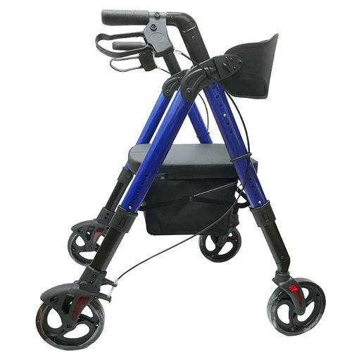 Andador con ruedas con 4 ruedas - MHHRL - Mobb+ Health Care - bariátrico / con asiento / de altura regulable