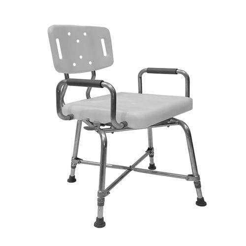 Silla de ducha con reposabrazos - MHSCHD - Mobb+ Health Care - con respaldo / bariátrica / giratoria