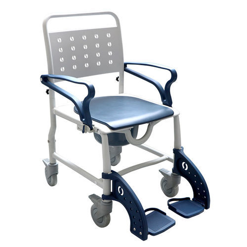 Silla con orinal con reposabrazos - MHCMWC–BE - Mobb+ Health Care - con ruedas / con cubo