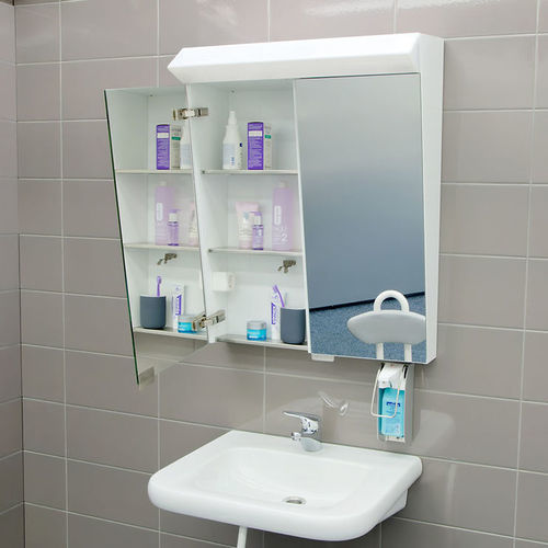 Armario de baño - 10493590-RL - ROTH MOBELI GmbH - con espejo / de pared / blanco