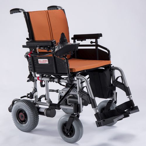 Silla de traslado eléctrica - New Eagle - Well Home Health Products - plegable / con reposapiernas