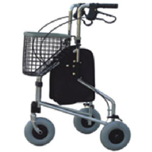 Andador con ruedas 3 ruedas - WH-C005 - Well Home Health Products - con canasta / con asiento / de altura regulable