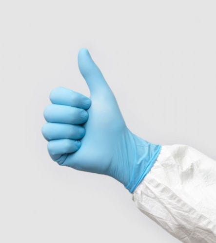 Guante de nitrilo - Dermagrip Ultra LT - Berner International - sin látex / médico / de laboratorio