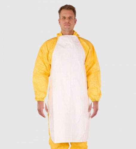 Delantal sanitario unisex - Tyvek® 500 - Berner International - estéril / antiestático / blanco