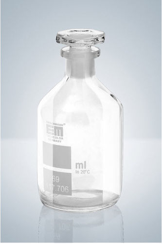 Frasco de laboratorio - 650018 series - Hirschmann - de vidrio / graduado