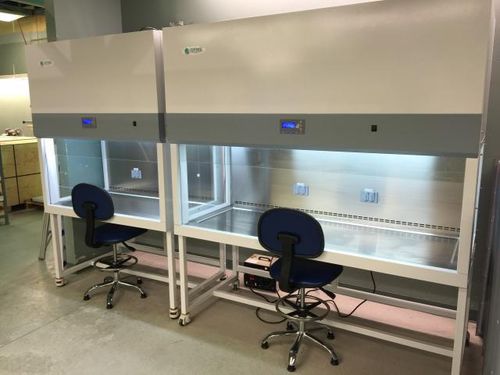 Campana de laboratorio - DFMZ's VCM Series - Design Filtration Microzone - de pie / HEPA / de flujo laminar vertical