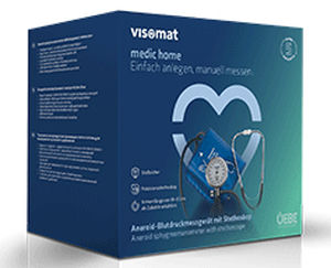 Tensiómetro electrónico aneroide - medic home - visomat - con estetoscopio / con manguito para adulto