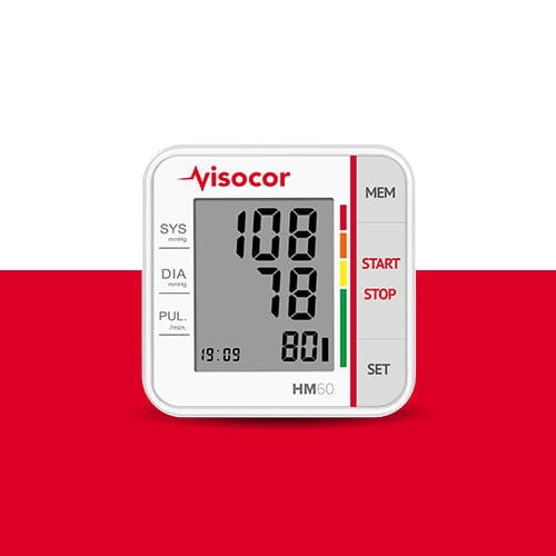 Tensiómetro electrónico automática - HM60 - Visocor - de muñeca / ponible / inalámbrica
