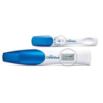 Prueba rápida de embarazo - Double-Check & Date - Clearblue - de hCG / digital