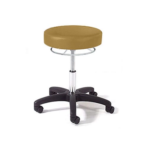 Taburete para consulta médica - MCM860 - Mid Central Medical - de altura variable / neumático / con ruedas