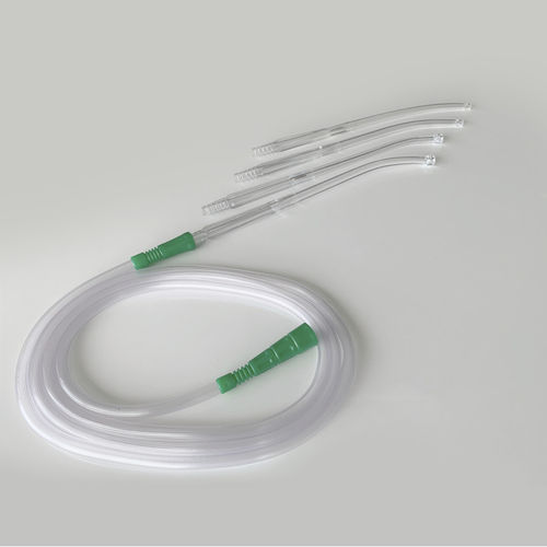 Cánula de aspiración - 107 021 1 - Yilkal Medical - de Yankauer / curvada / flexible