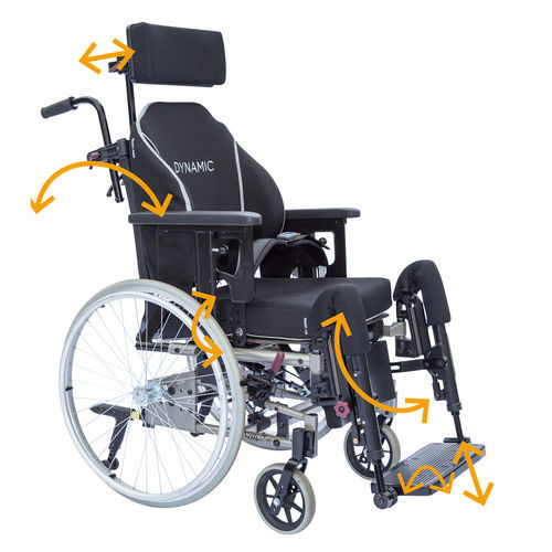 Silla de ruedas manual - DYNAMIC III HD - Alu Rehab - de exterior / de interior / reclinable