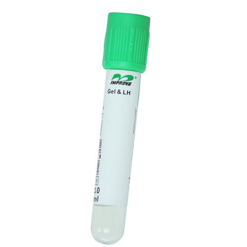 Tubo de extracción para el análisis del plasma - IMPROVACUTER® 742350202, IMPROVACUTER® 744850202 - Improve Medical - cilíndrico / por plasma / con gel separador