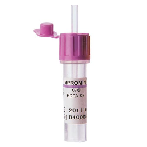 Tubo de extracción de fondo plano - M3 series - Improve Medical - de sangre capilar / para extracción de muestras / con activador de coagulación