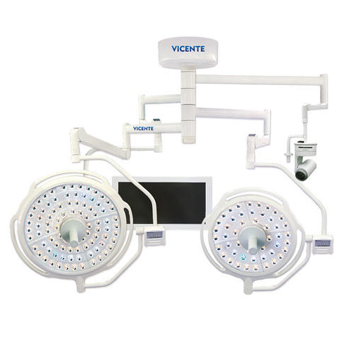 Lámpara cialítica de techo - Shandong Mingtai Medical Equipment Group - LED / 2 brazos / con cámara de vídeo