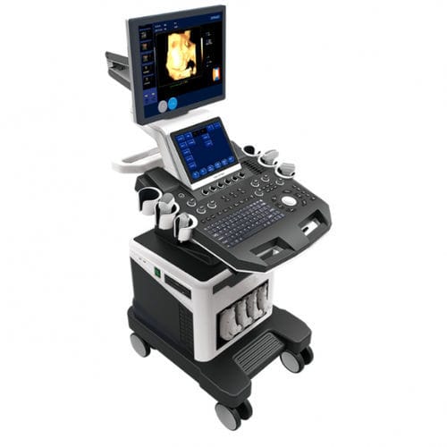 Ecógrafo con soporte - MTDW-580 - Shandong Mingtai Medical Equipment Group - para ecografía polivalente / blanco y negro / doppler-color