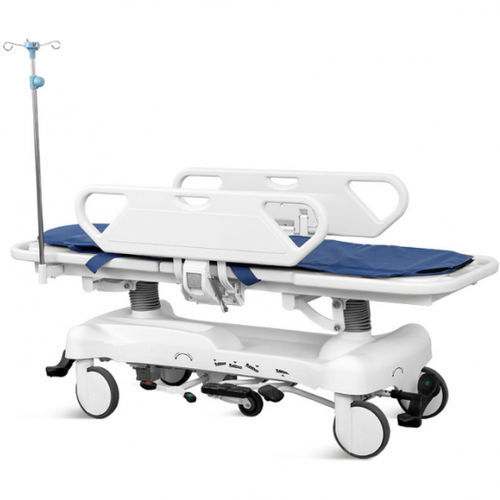 Camilla con ruedas - Z6 - Shandong Mingtai Medical Equipment Group - hidráulica / de plástico