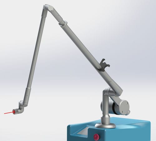Brazo portainstrumentos para láseres médicos - 0609 - Optotek Medical - articulado