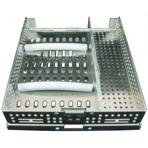 Contenedor para instrumental dental - T009D series - Paradise Dental Technologies - de acero inoxidable / doble