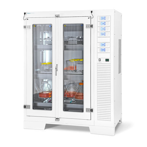 Incubadora de laboratorio de CO2 - ISF4-X - Kuhner AG - de pie / de acero inoxidable / con 2 puertas