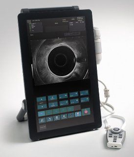 Ecógrafo portátil - ALBIT  - Creo Medical - para ecografía urológica / blanco y negro / pantalla táctil