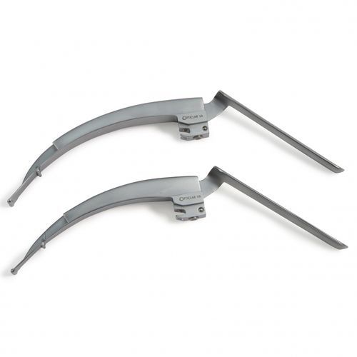 Hoja de laringoscopio McCoy - 600.015 - Opticlar Vision - de metal / con extremidad flexible