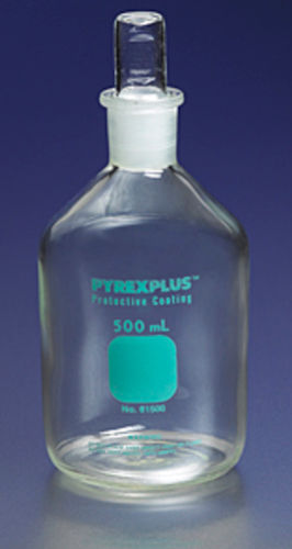 Frasco de laboratorio - PYREXPLUS® - Corning BV - para reactivos / de vidrio / con tapón