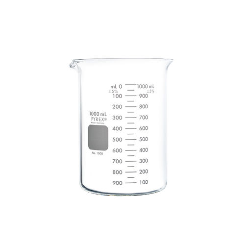 Vaso de precipitados de laboratorio - 1000-1L  - Corning BV - graduado / de Griffin