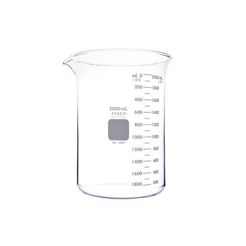 Vaso de precipitados de laboratorio - 1000-2L - Corning BV - graduado / de Griffin
