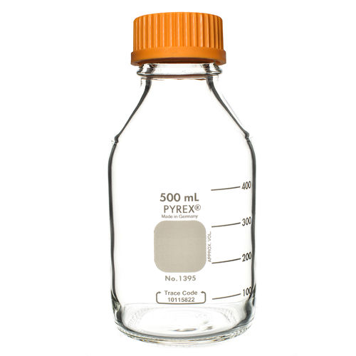 Frasco de laboratorio - 1395-500 - Corning BV - de vidrio / de polipropileno / PTFE