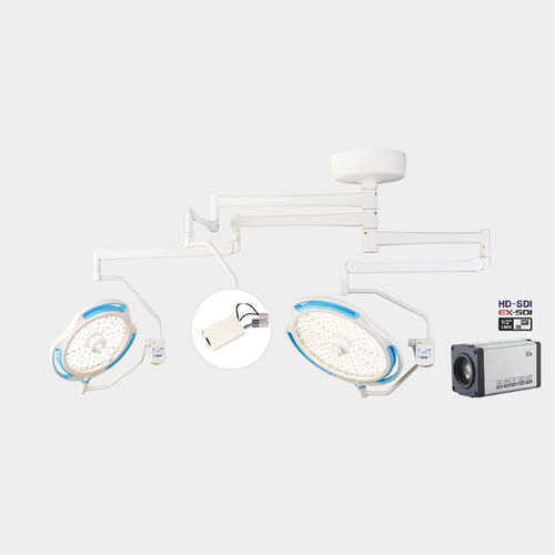Lámpara cialítica de techo - SolarMax  - Elpis Medical - LED / 3 brazos / con cámara de vídeo