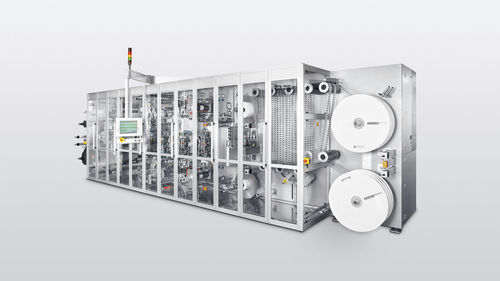Sistema de embalaje intermitente - PMT - Harro Hoefliger Verpackungsmaschinen - modular / con film / para la industria farmacéutica