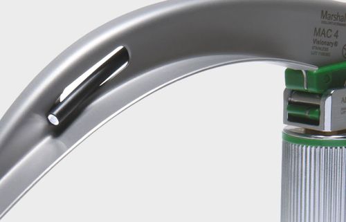 Hoja de laringoscopio Macintosh - Visionary® Fibre Optic - Marshall Airway Products - de acero inoxidable / de un solo uso