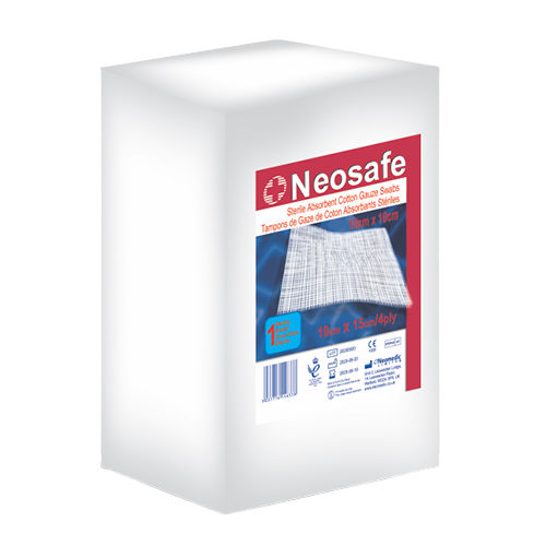 Compresa de gasa de algodón - Neosafe - Neomedic Limited - estériles