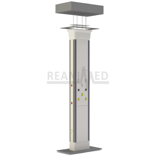 Unidad médica de cabecera vertical - YBU-KLN-M01-01 - Reanimed Teknik Tibbi Sistemler Ltd Sti - de techo / para unidad de cuidados intensivos