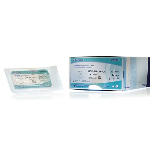 Hilo de sutura no reabsorbible - Silon  - Vitrex Medical A/S - cirugía general / cirugía plástica / 0