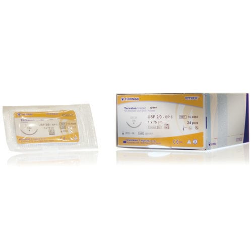 Hilo de sutura no reabsorbible - Tervalon  - Vitrex Medical A/S - cirugía plástica / 5-0 / 4-0