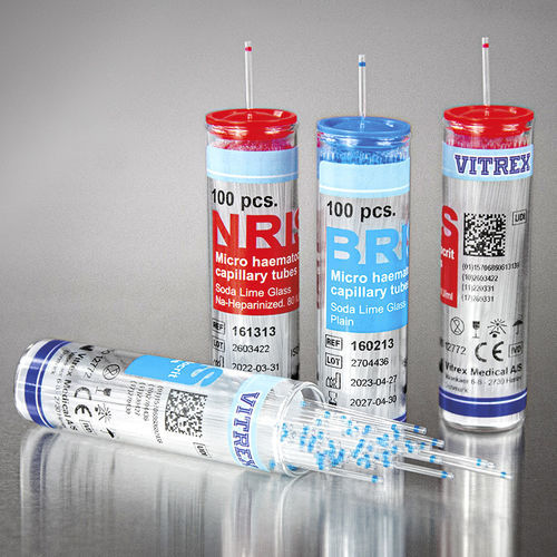 Tubo de extracción para PCR - 160213 - Vitrex Medical A/S - para diagnóstico / para el análisis de la glucemia / para análisis hematológico